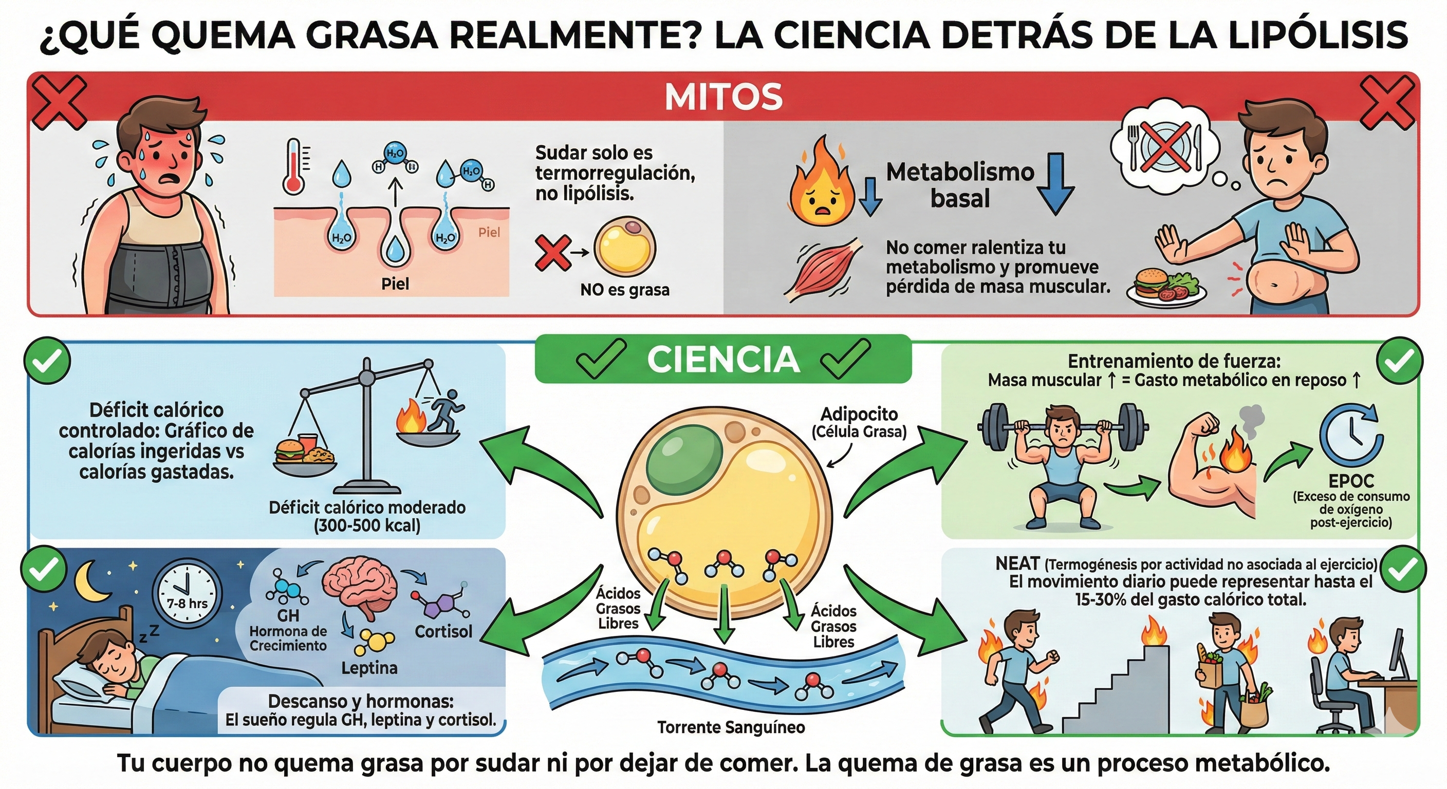 ¿Qué Quema Grasa Realmente? La Ciencia Detrás de la Lipólisis